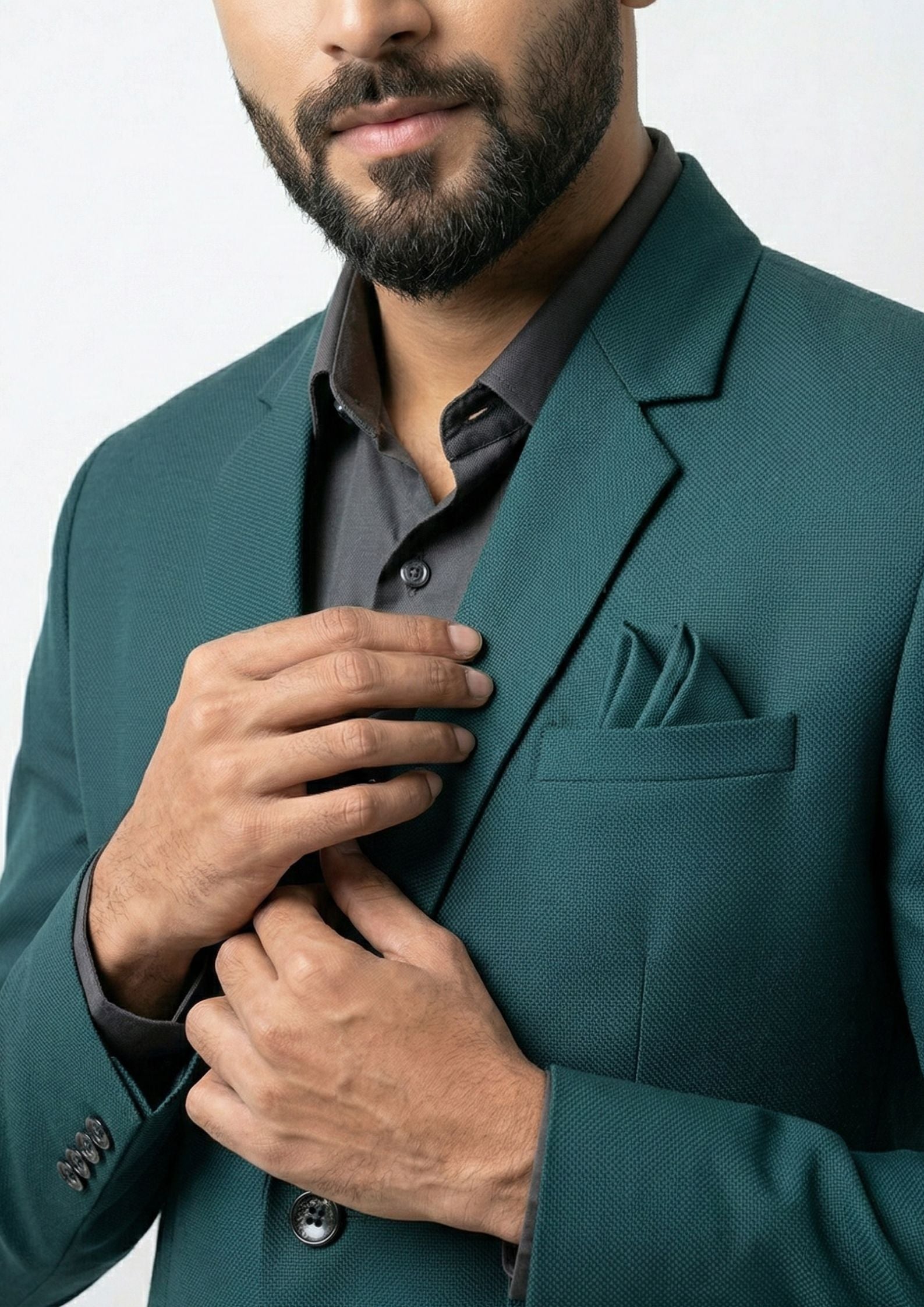 Men's Tailored Single-Breasted Blazer