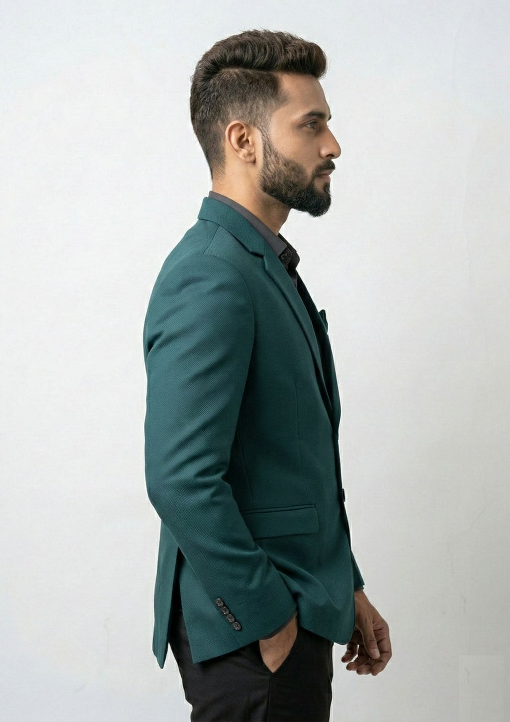 Men's Tailored Single-Breasted Blazer