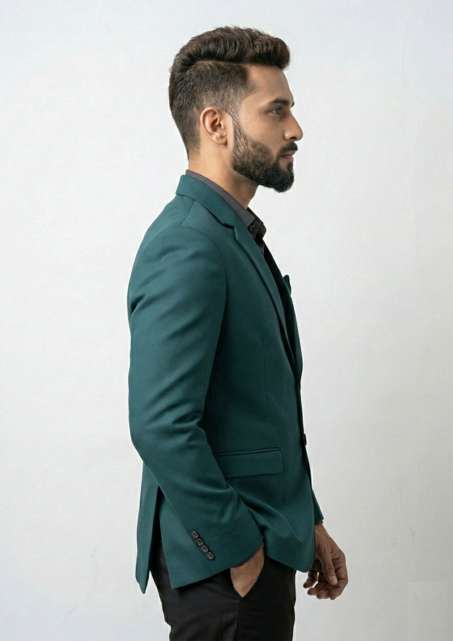 Men's Tailored Single-Breasted Blazer