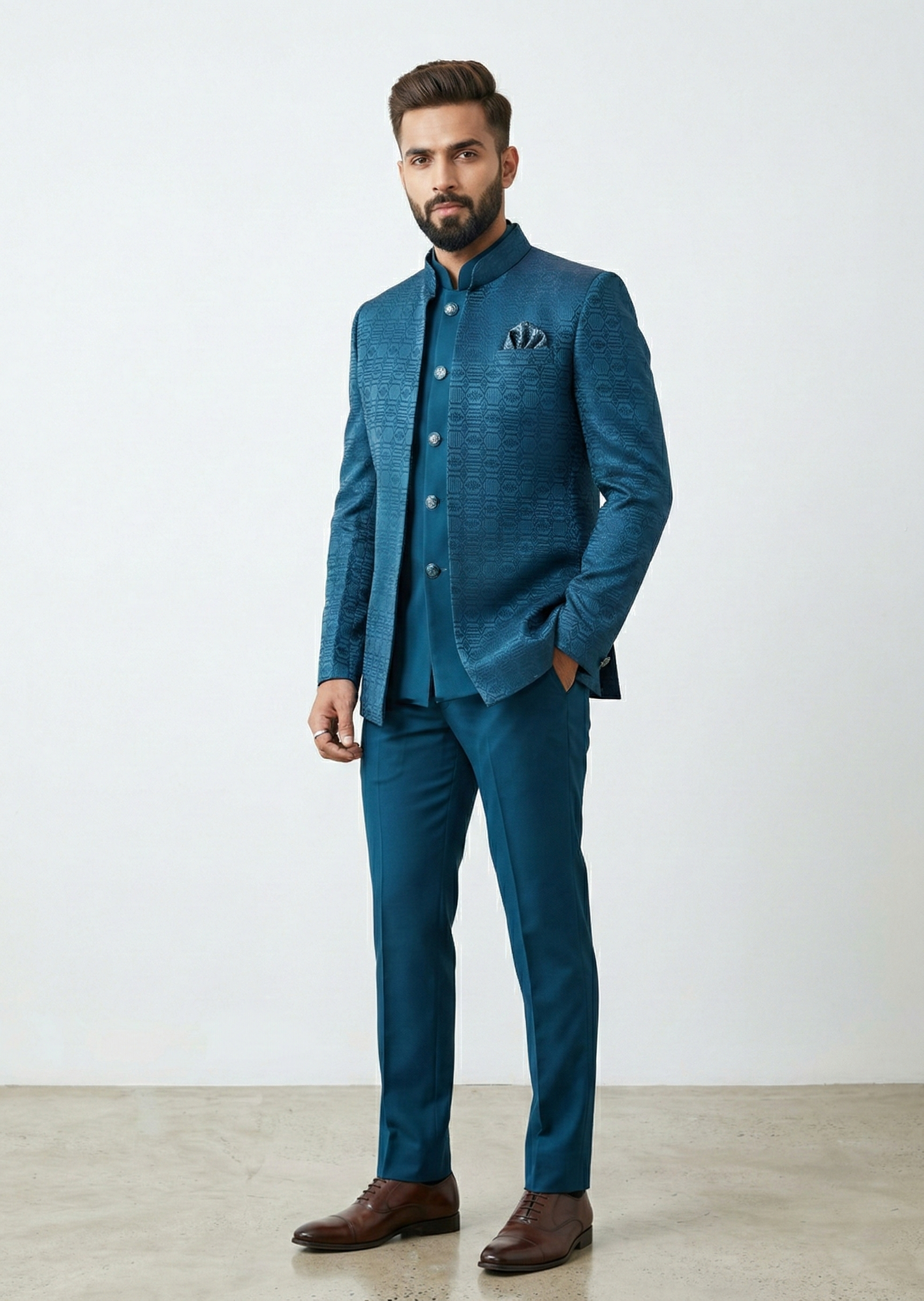 Traingle Indo-Western Jodhpuri Ensemble