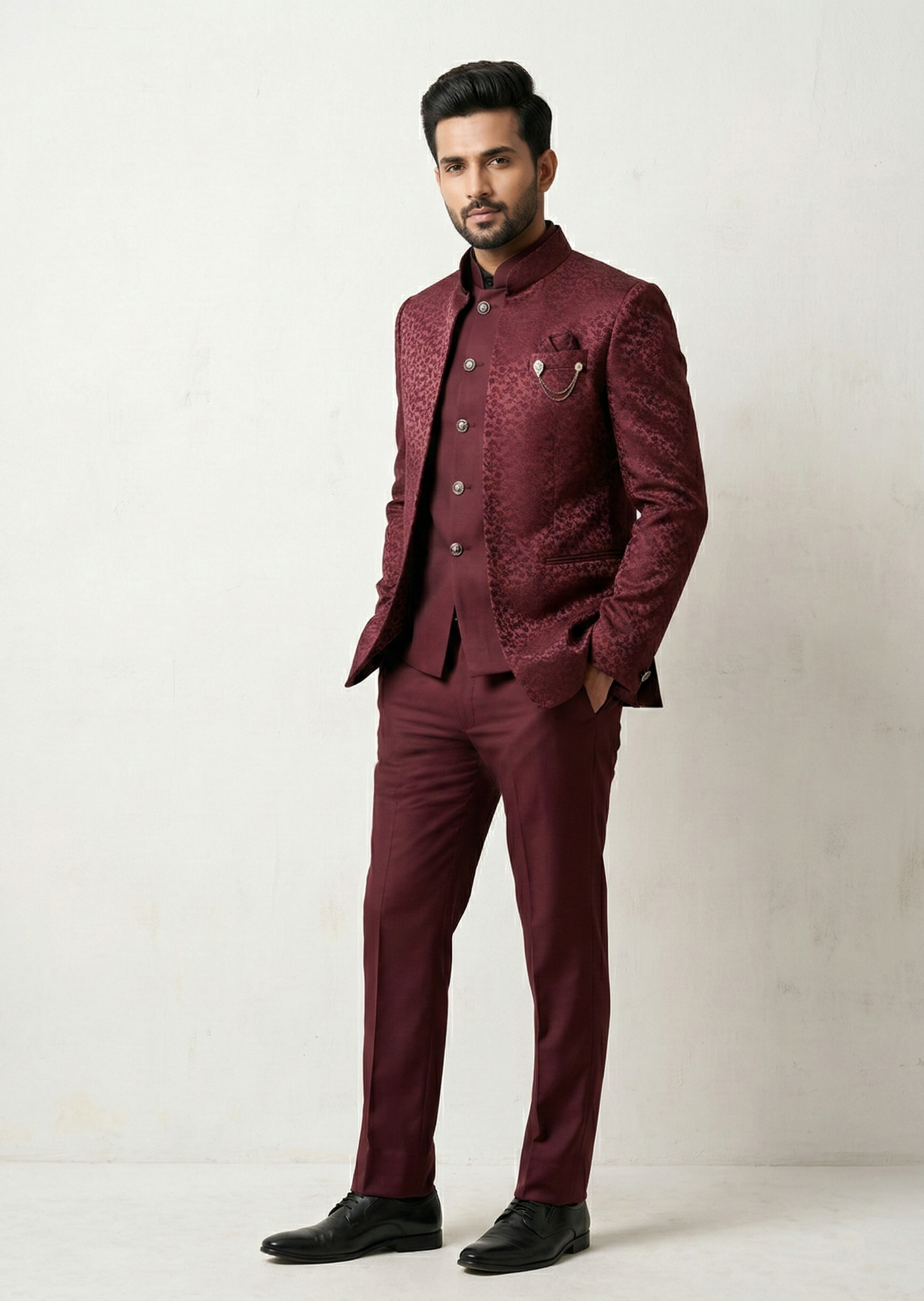 Traingle Indo-Western Jodhpuri Ensemble