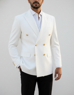 The "Regal Ivory" Double-Breasted Ensemble