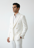 The Ivory Double-Breasted Statement Suit