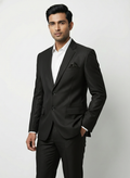 Triangle | The Signature Midnight Black Slim-Fit Suit