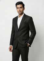 Triangle | The Signature Midnight Black Slim-Fit Suit