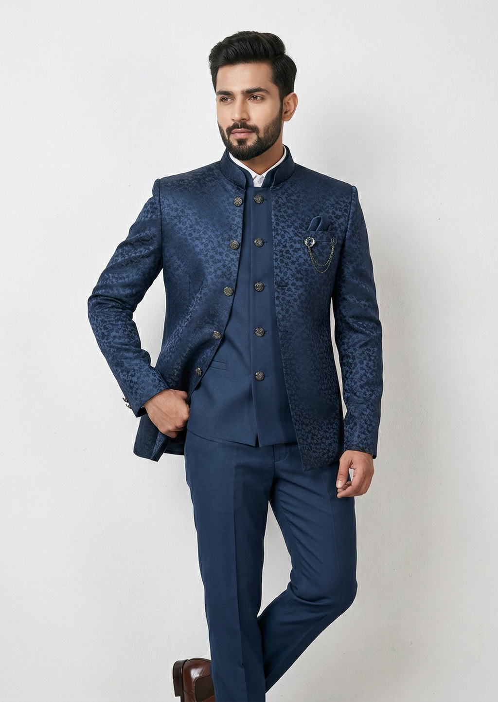 Traingle Indo-Western Jodhpuri Ensemble