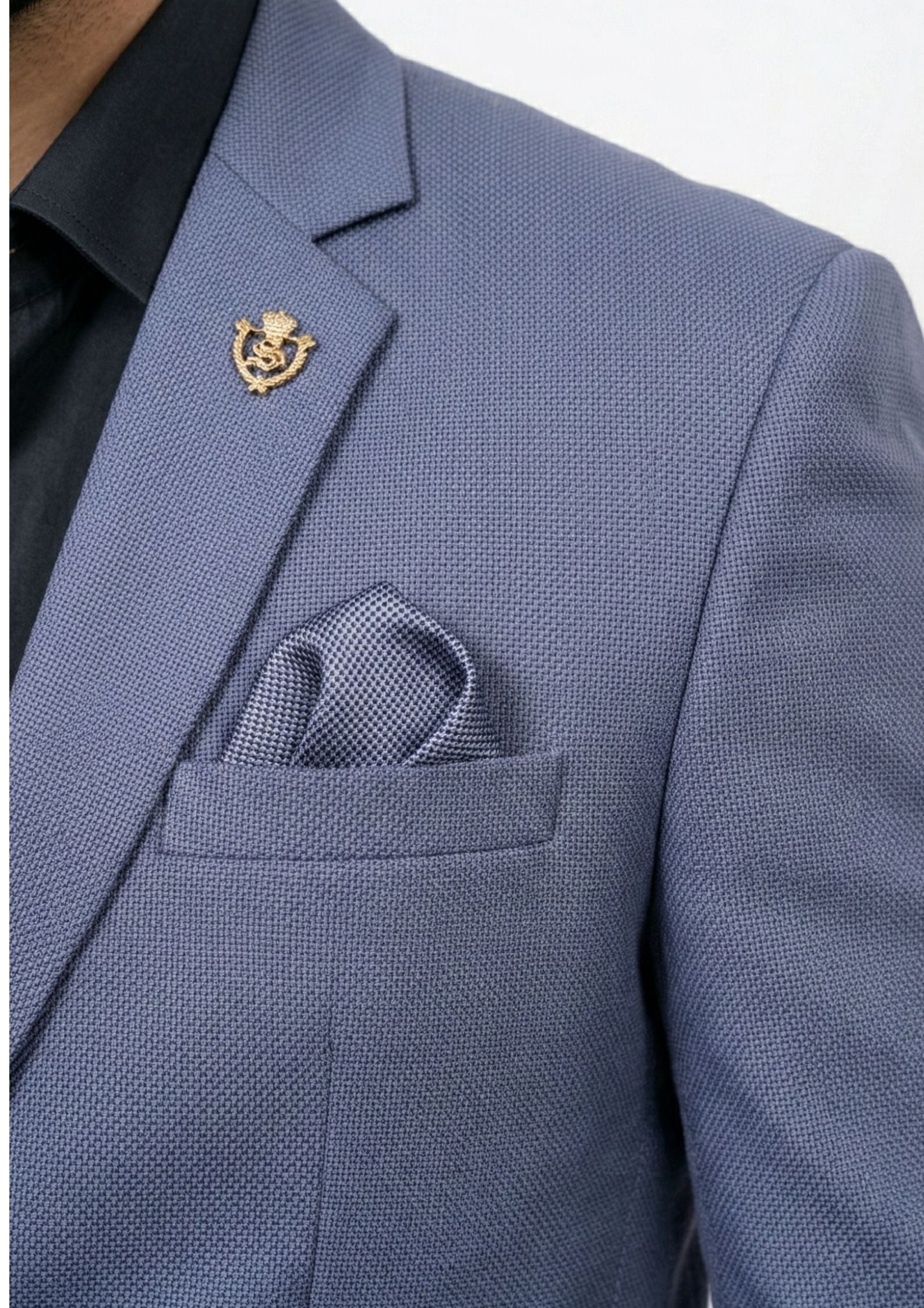 Men's Tailored Single-Breasted Blazer