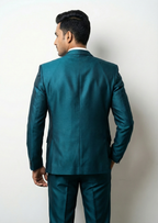 Traingle Men's Designer 3-Piece Formal Suit - Jacket, Vest & Trousers Set