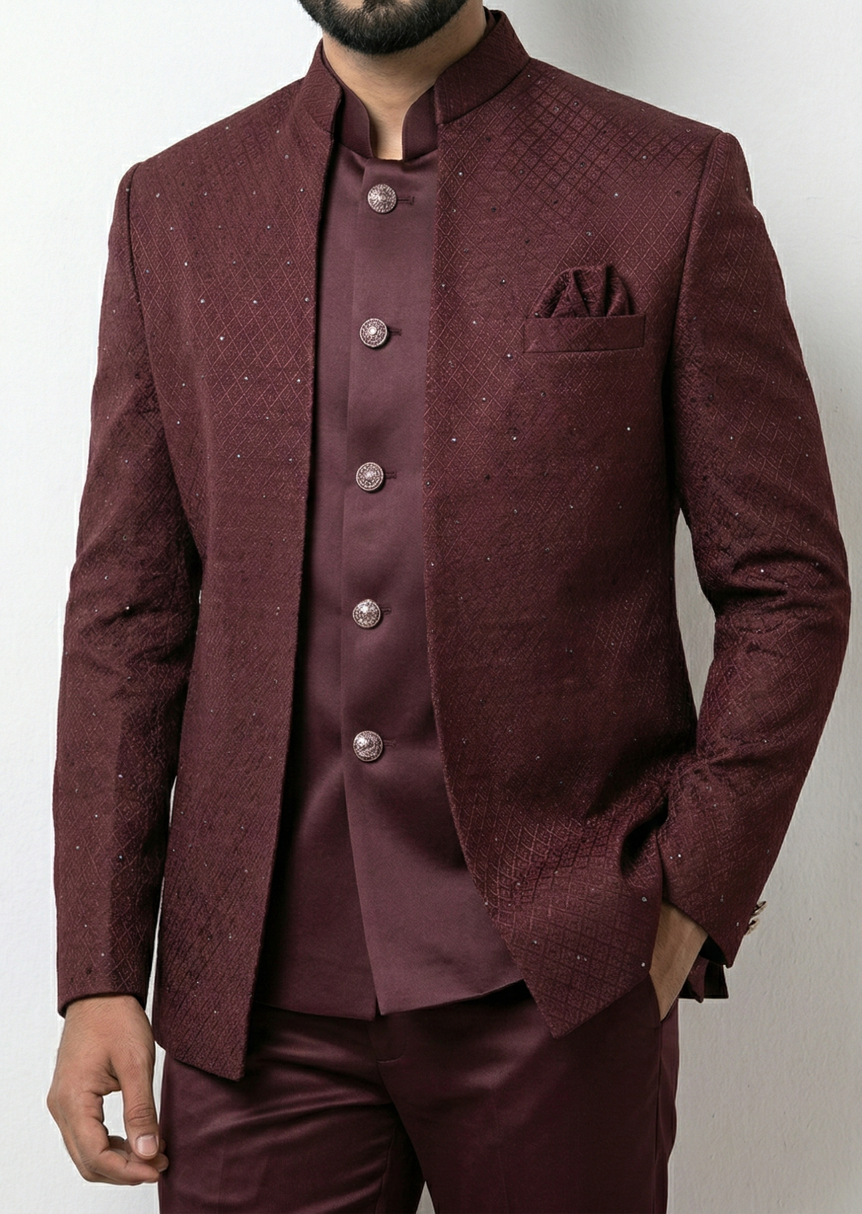 Traingle Indo-Western Jodhpuri Ensemble