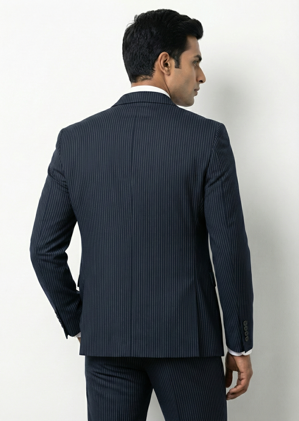 Traingle Men’s Powder Blue Slim-Fit Ensemble