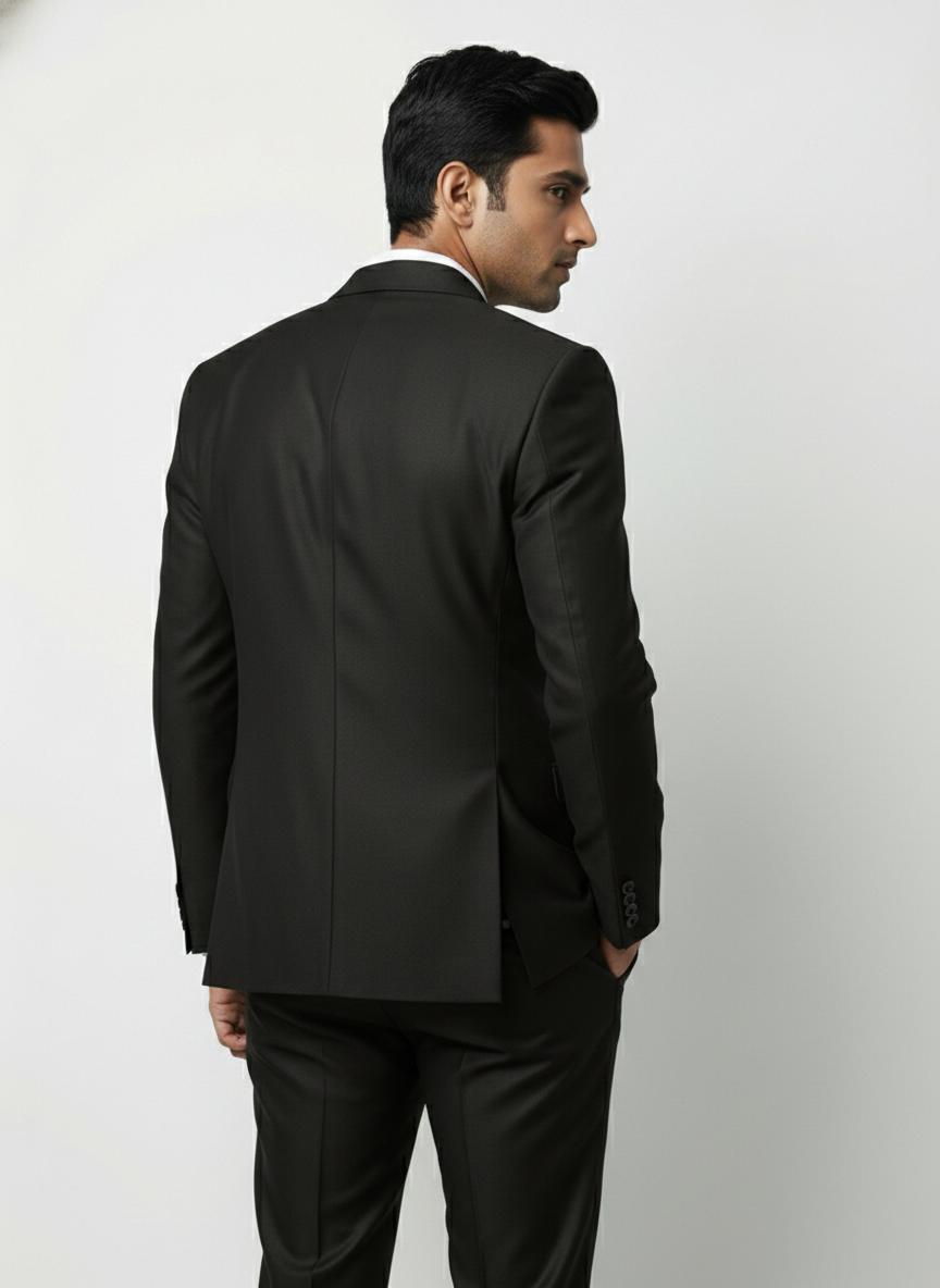 Triangle | The Signature Midnight Black Slim-Fit Suit