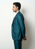 Traingle Men's Designer 3-Piece Formal Suit - Jacket, Vest & Trousers Set