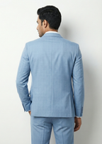 Traingle Men’s Powder Blue Slim-Fit Ensemble