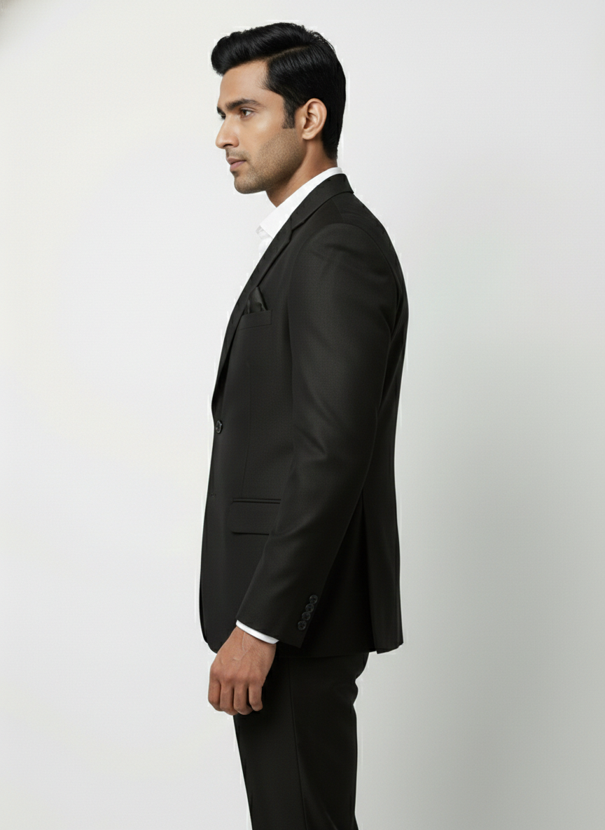 Triangle | The Signature Midnight Black Slim-Fit Suit