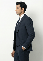 Traingle Men’s Powder Blue Slim-Fit Ensemble