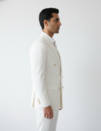 The Ivory Double-Breasted Statement Suit