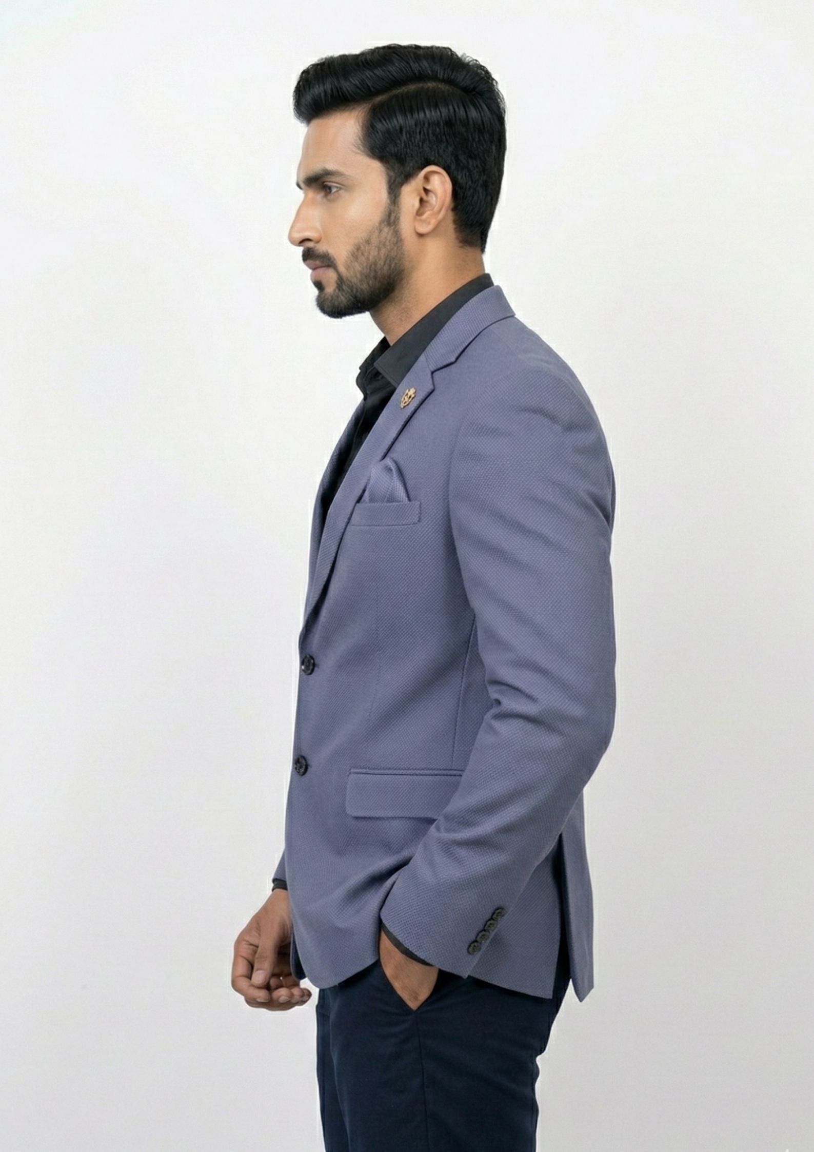 Men's Tailored Single-Breasted Blazer