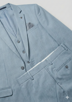 Traingle Men’s Powder Blue Slim-Fit Ensemble