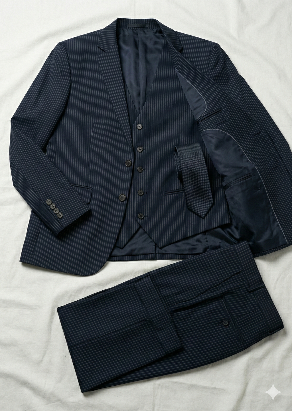 Traingle Men’s Powder Blue Slim-Fit Ensemble