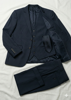 Traingle Men’s Powder Blue Slim-Fit Ensemble