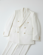 The Ivory Double-Breasted Statement Suit