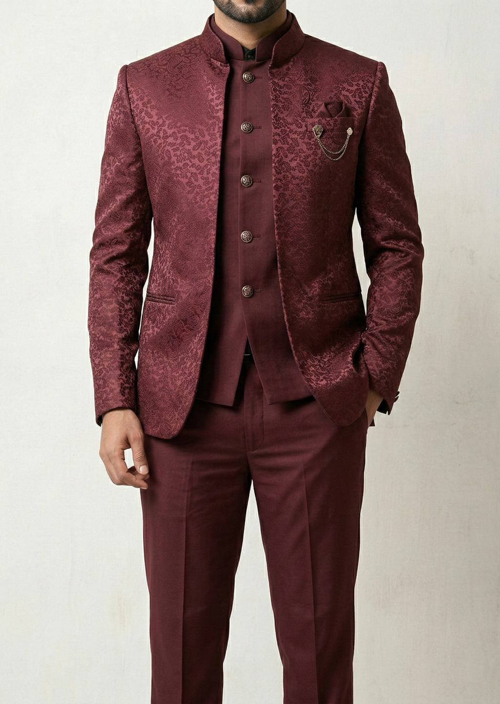 Traingle Indo-Western Jodhpuri Ensemble