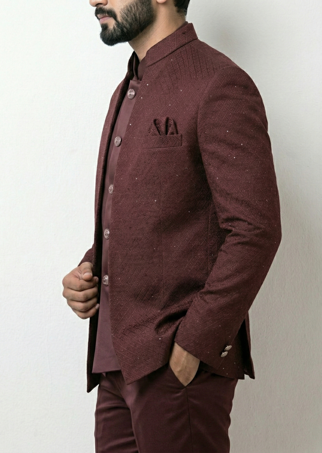 Traingle Indo-Western Jodhpuri Ensemble