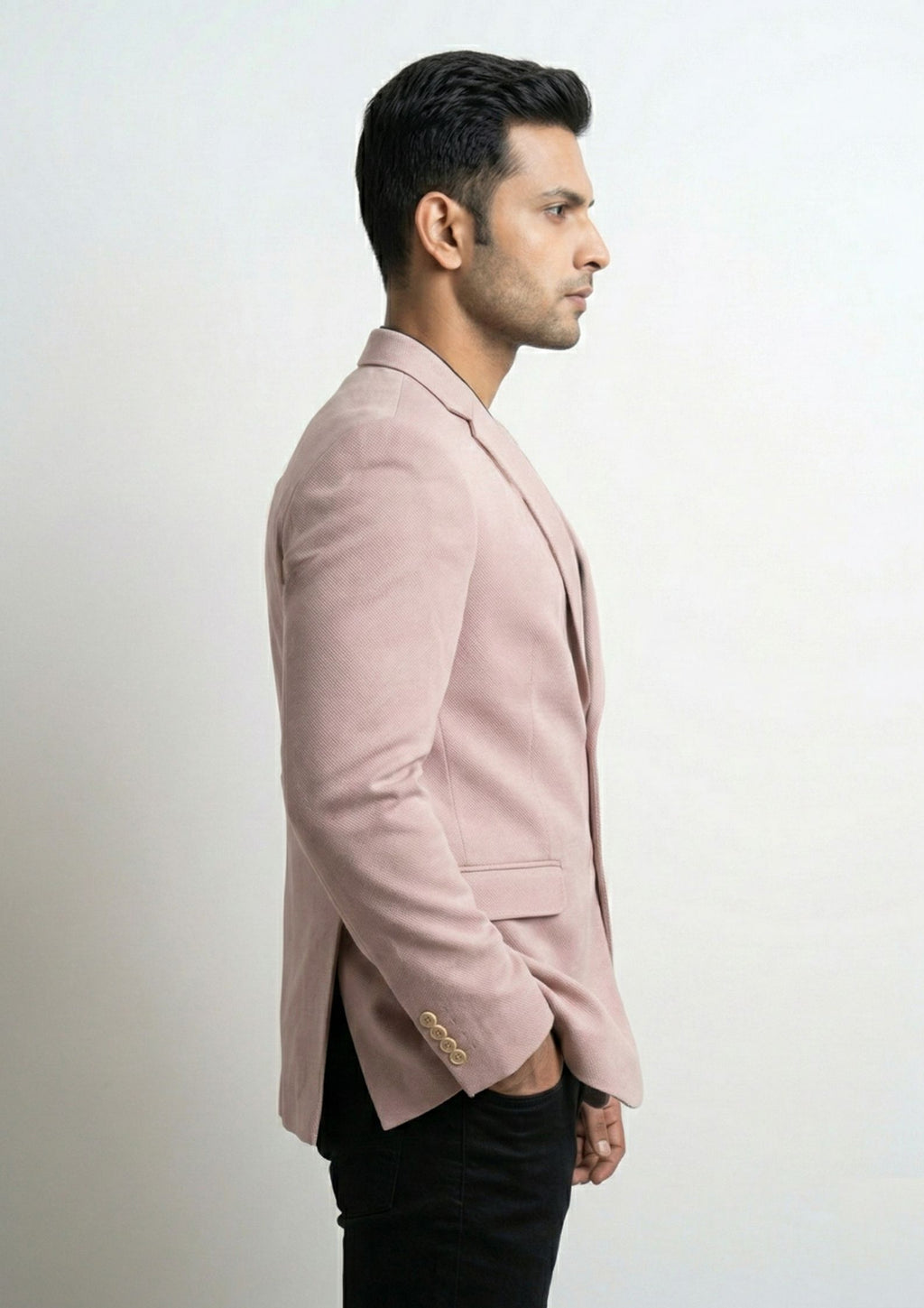 Men's Tailored Single-Breasted Blazer
