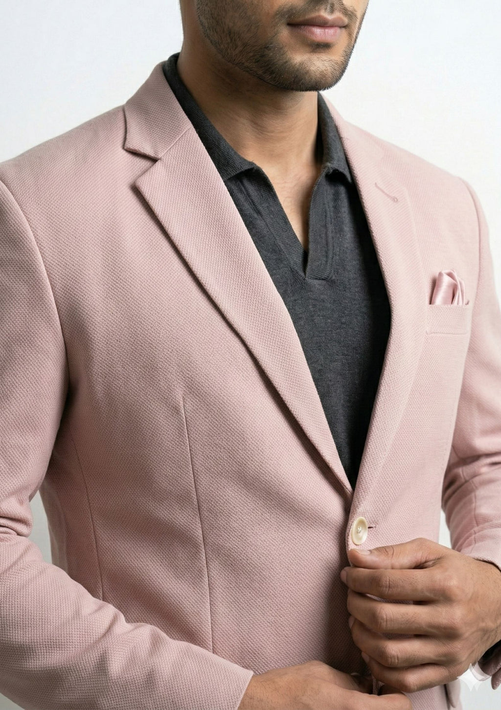Men's Tailored Single-Breasted Blazer