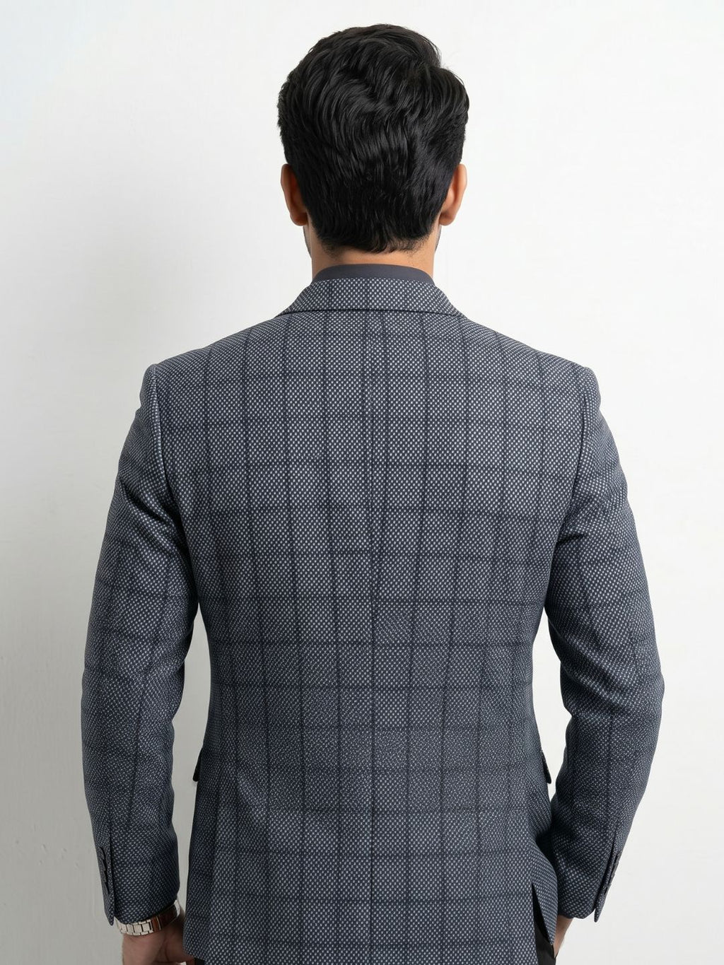 Triangle Premium Grey Textured Blazer