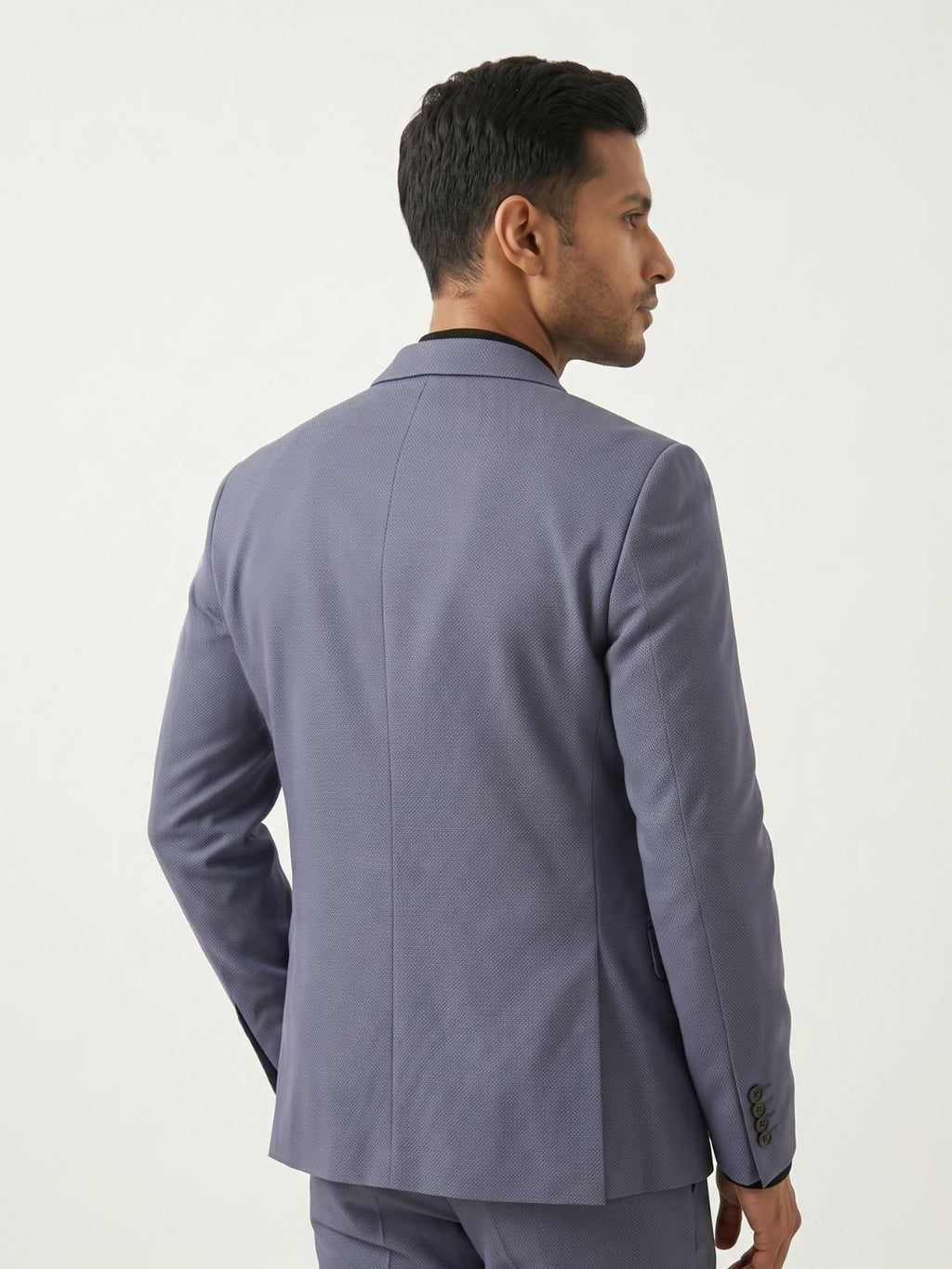 Premium Light Purple Textured Blazer