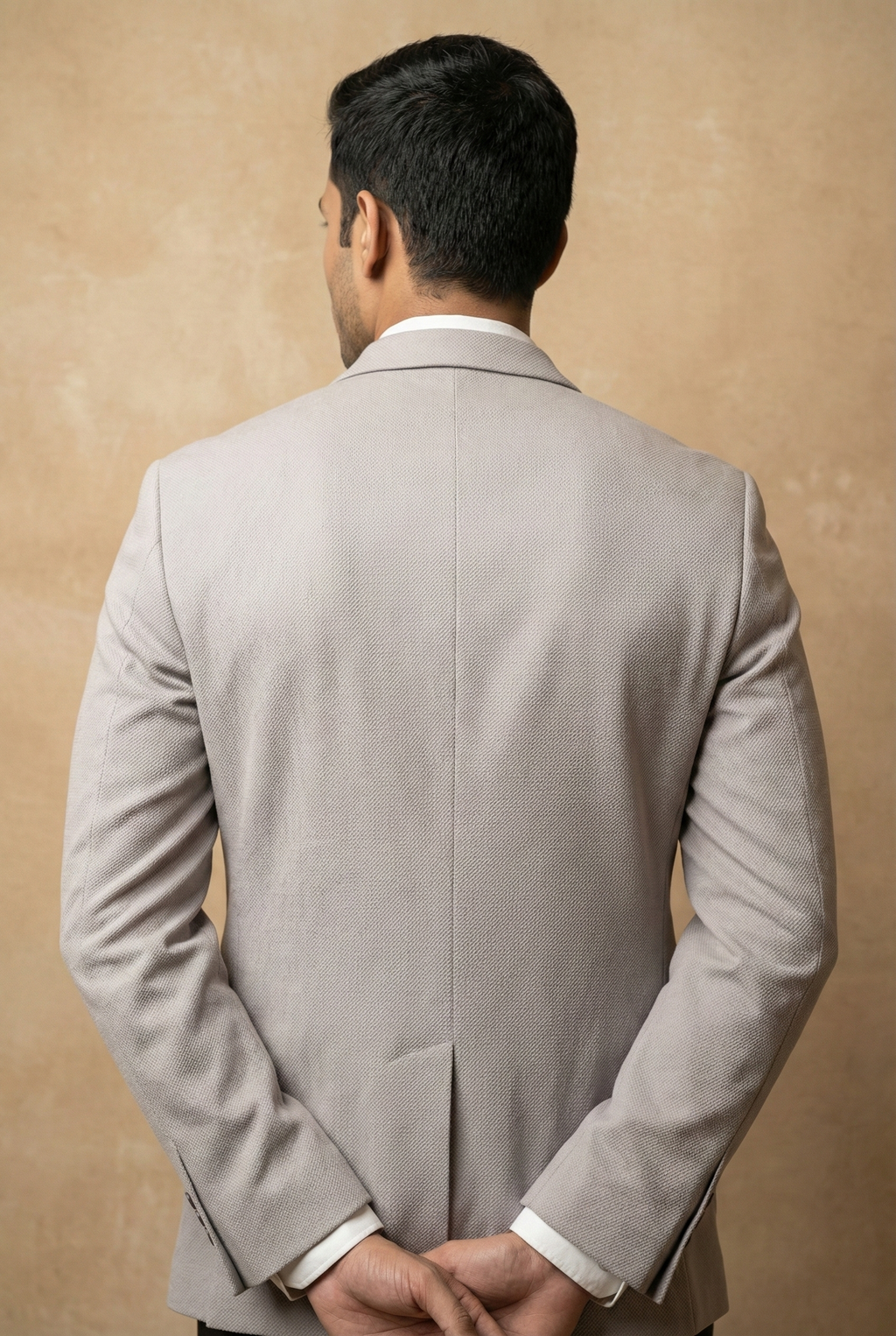 Men Solid Single Breasted Formal Blazer