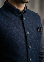 Men Textured Ethnic Jacket