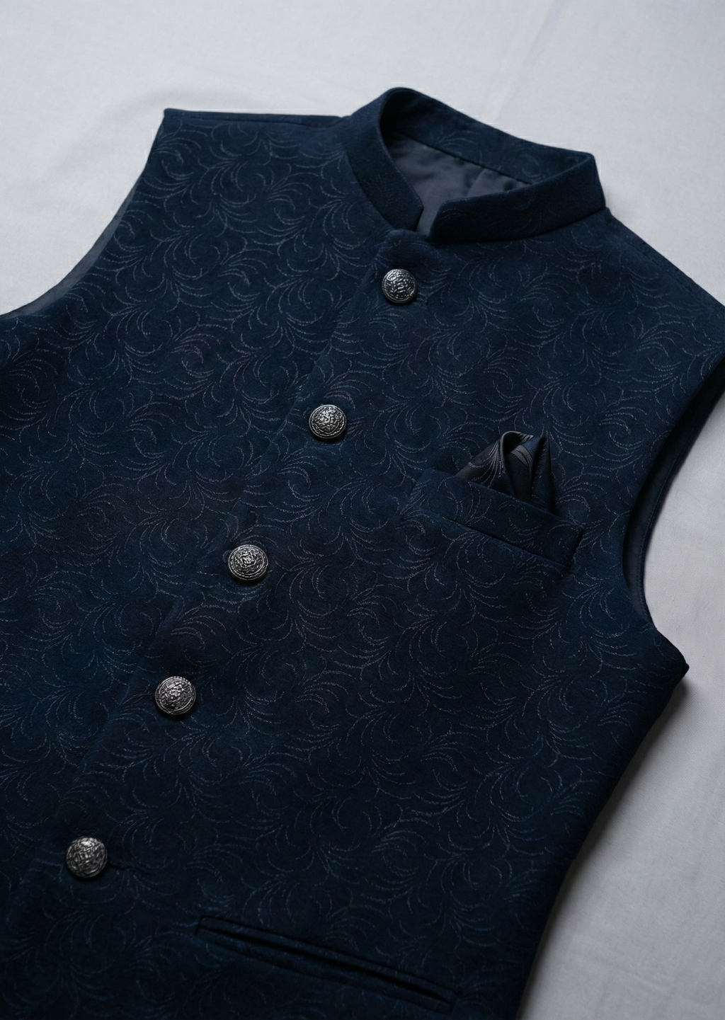 Men Textured Ethnic Jacket