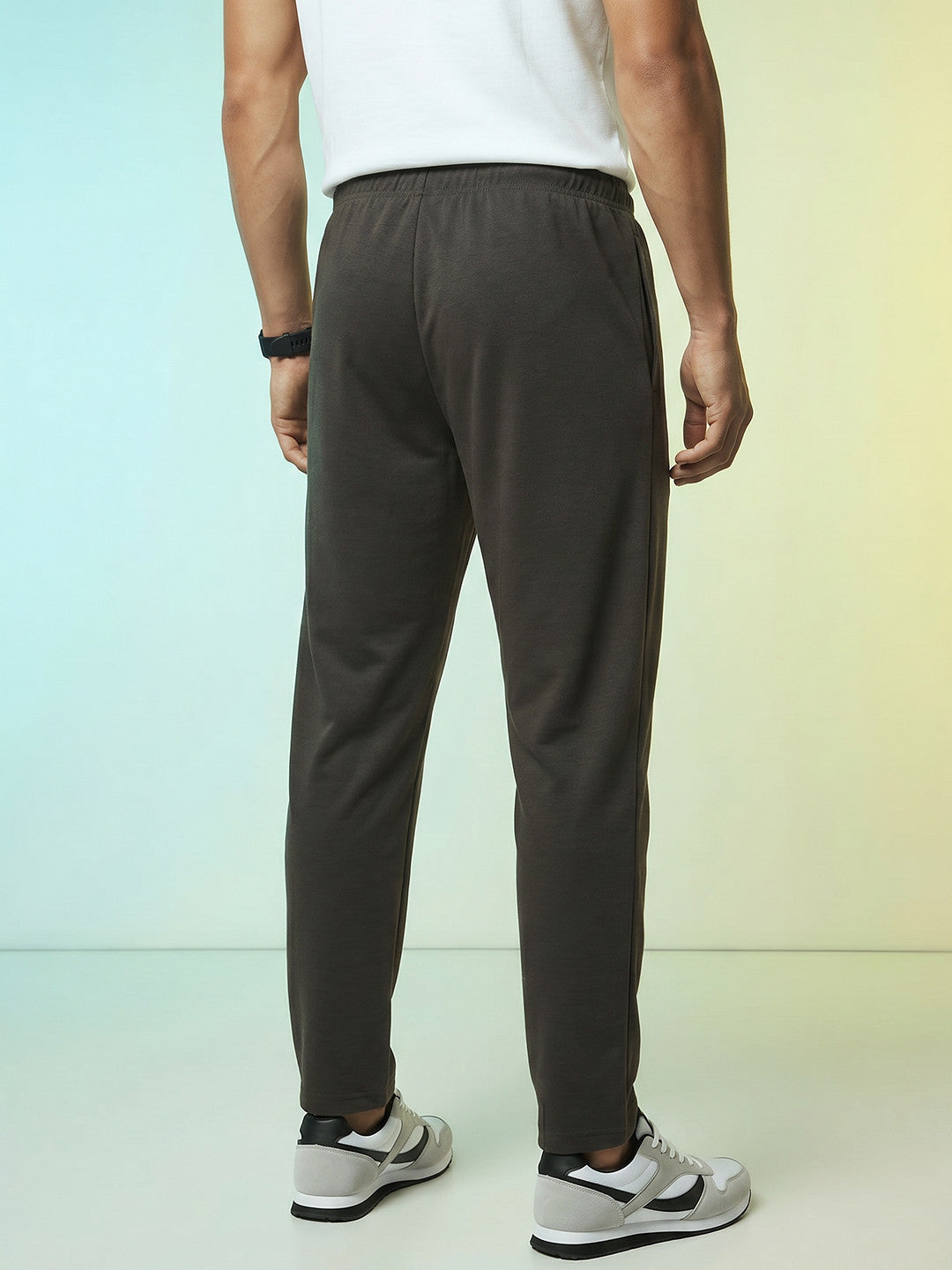 Men's Classic Black Athletic Joggers | Retro Tennis Graphic Track Pants