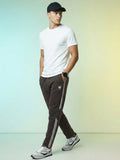 Men's Classic Black Athletic Joggers | Retro Tennis Graphic Track Pants