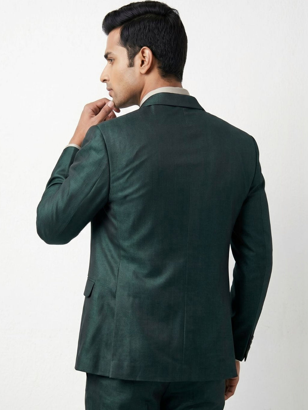 Premium Emerald Green Three-Piece Formal Suit
