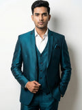 The Luminary Deep Teal Three-Piece Suit