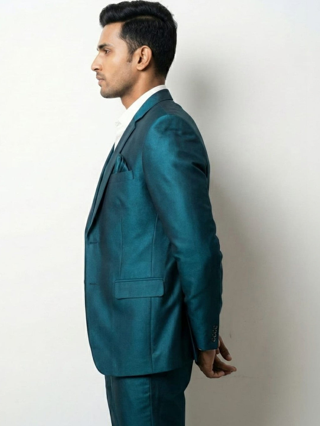 The Luminary Deep Teal Three-Piece Suit