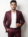 The Monaco Bespoke Burgundy Two-Piece Suit