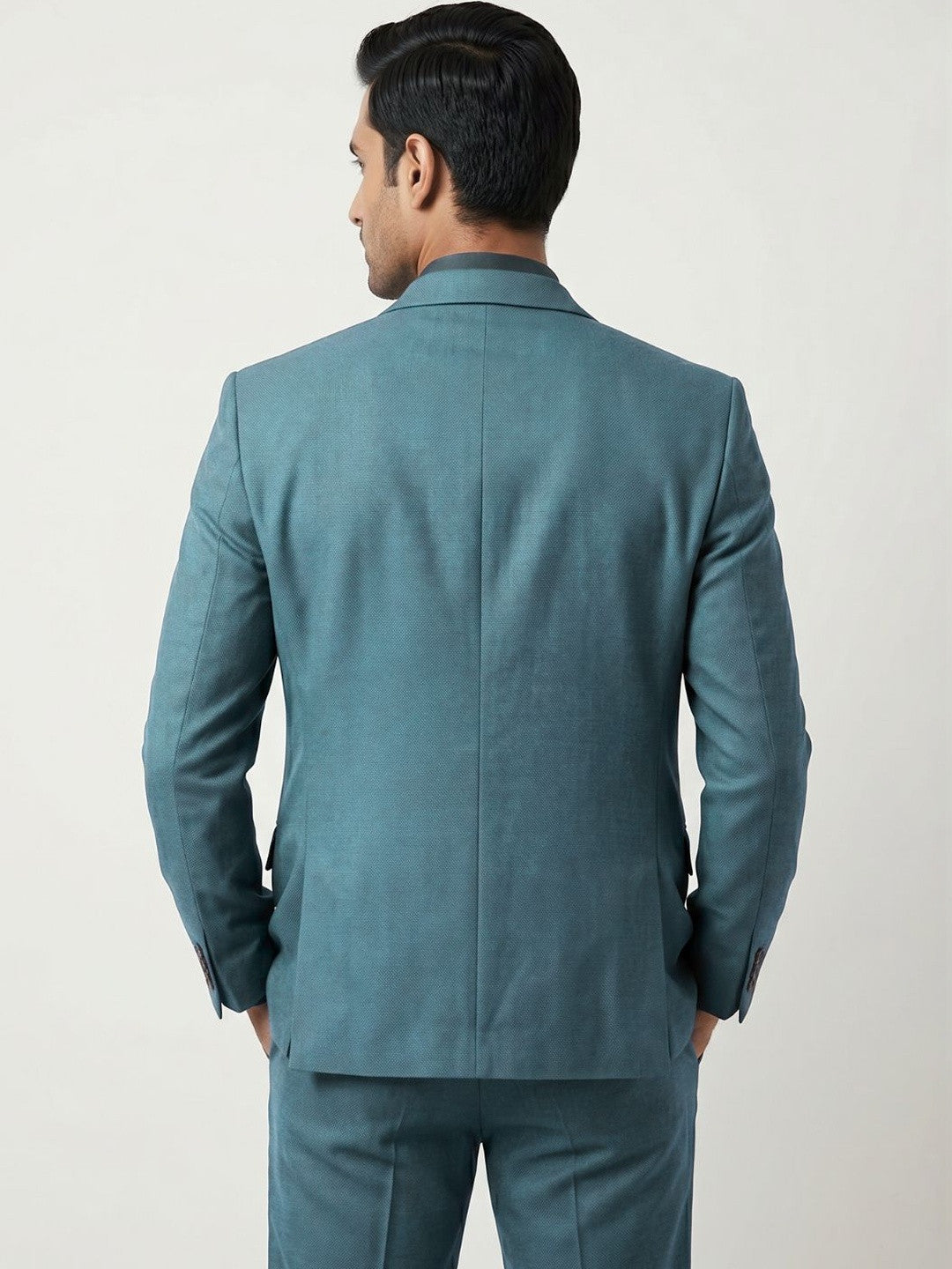 Premium Deep Teal Three-Piece Suit