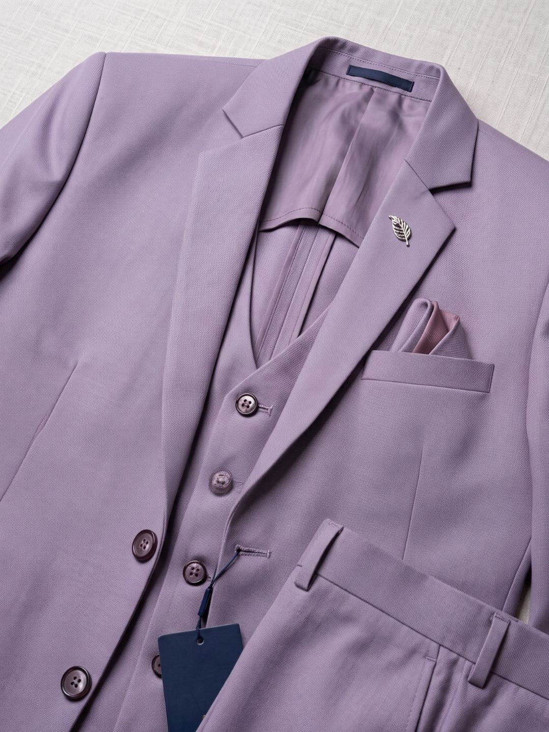 Modern Lavender Three-Piece Suit