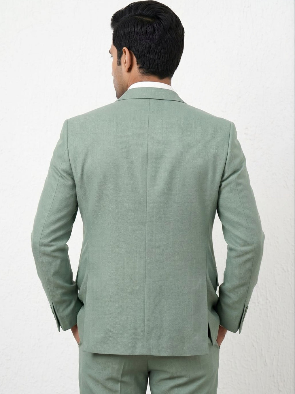 Premium Sage Green Three-Piece Suit