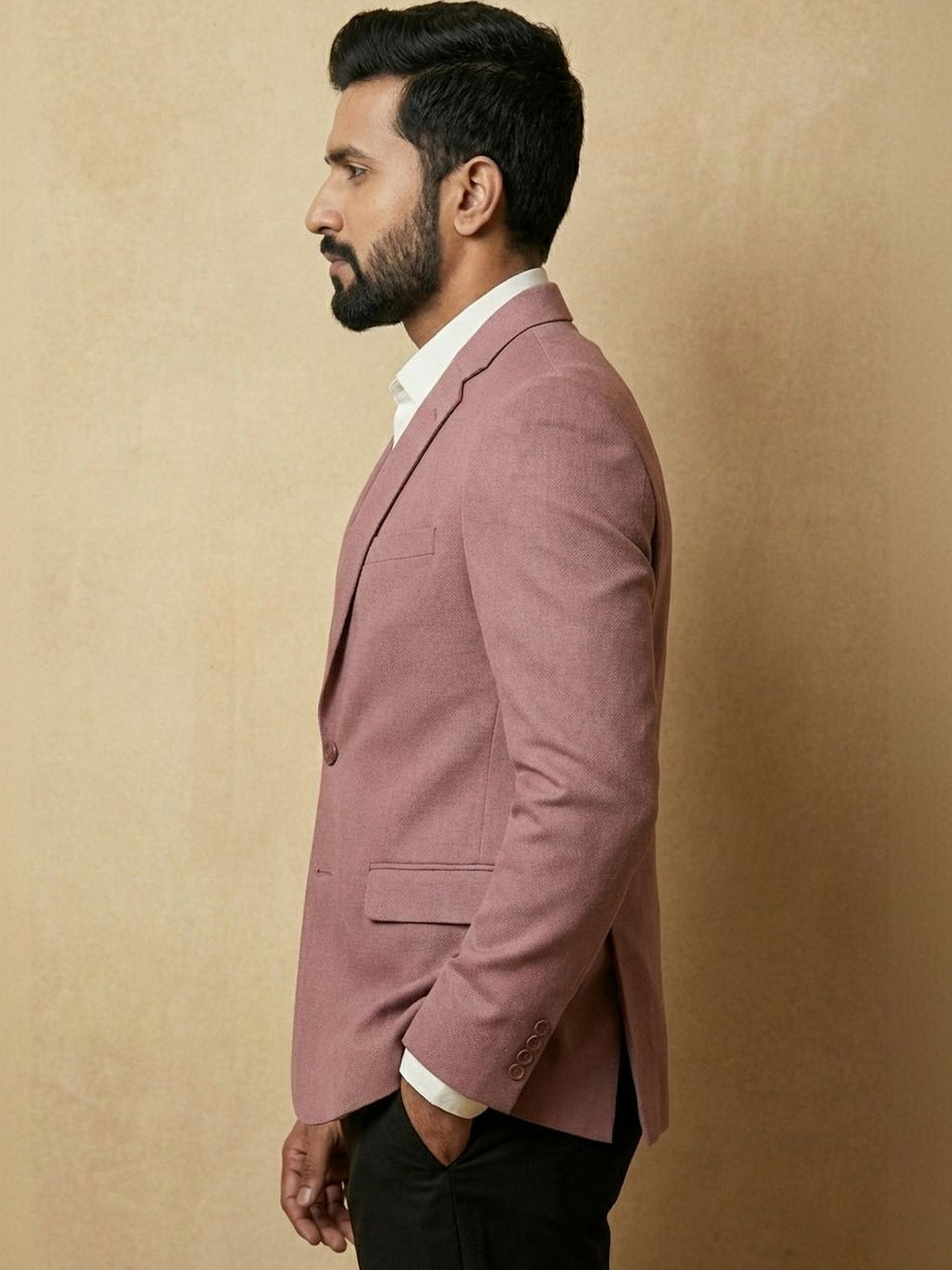 Modern Dusty Rose Tailored Blazer | Premium Menswear