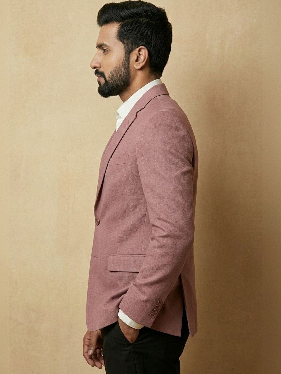 Modern Dusty Rose Tailored Blazer | Premium Menswear