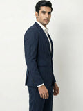 Classic Executive Navy Pinstripe Suit