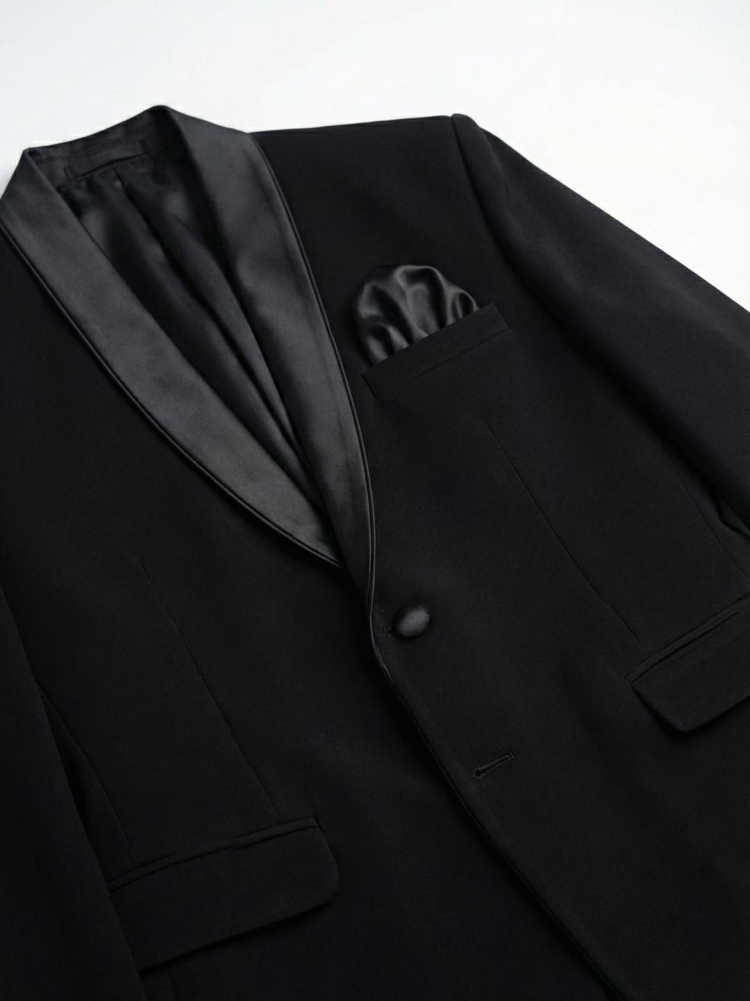 The Classic Onyx Tuxedo with Satin Shawl Lapel