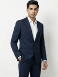 The Executive Navy Pinstripe Tailored Suit