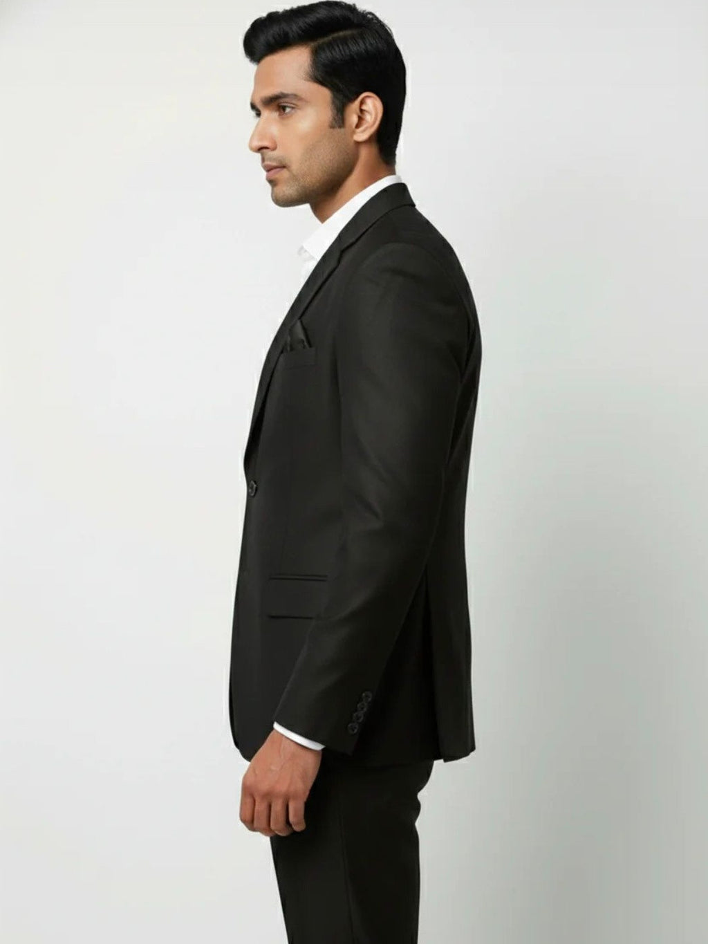 The Signature Obsidian Black Tailored Suit
