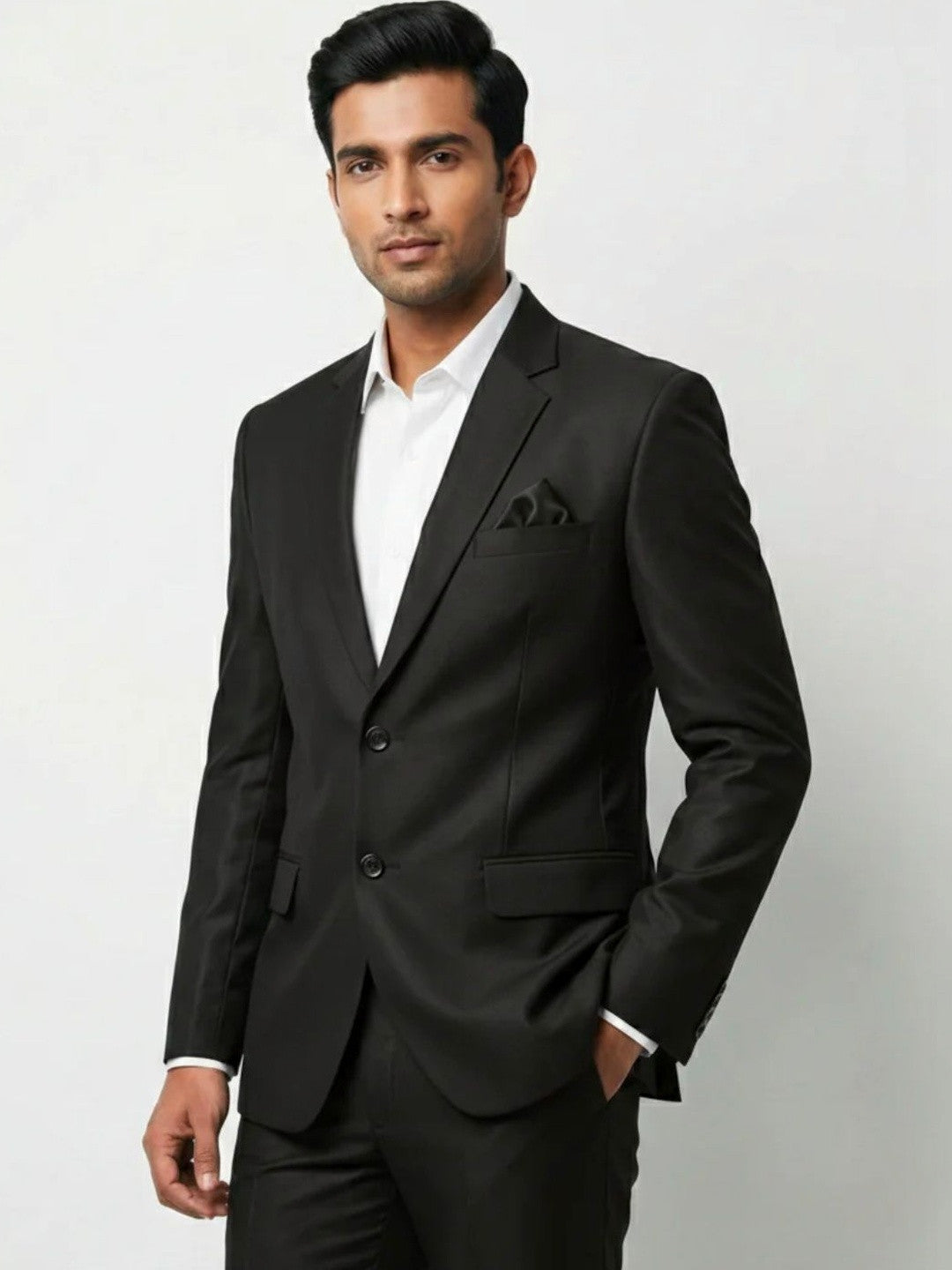 The Signature Obsidian Black Tailored Suit